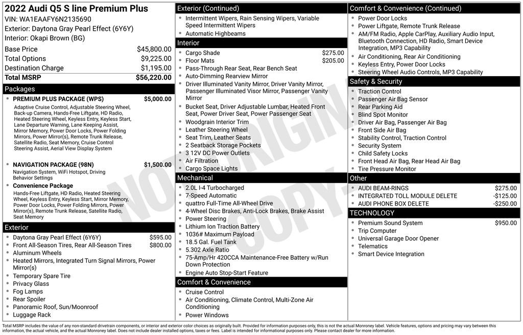 Used 2022 Audi Q5 2.0T Premium Plus w/ Premium Plus Package image 7