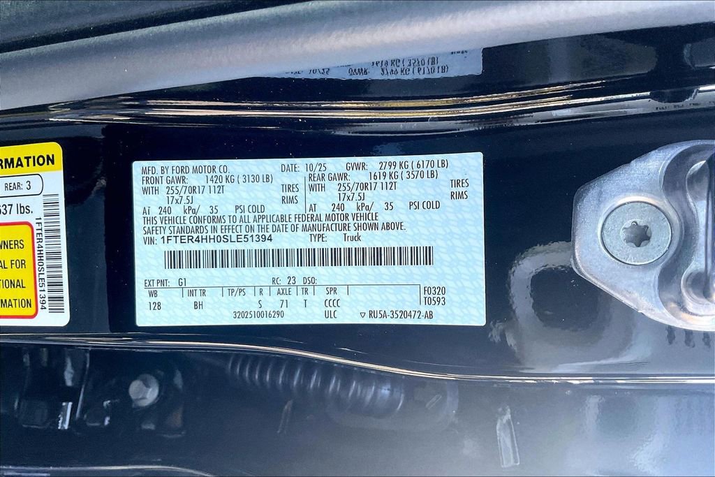 New 2025 Ford Ranger XLT w/ Convenience Package image 13