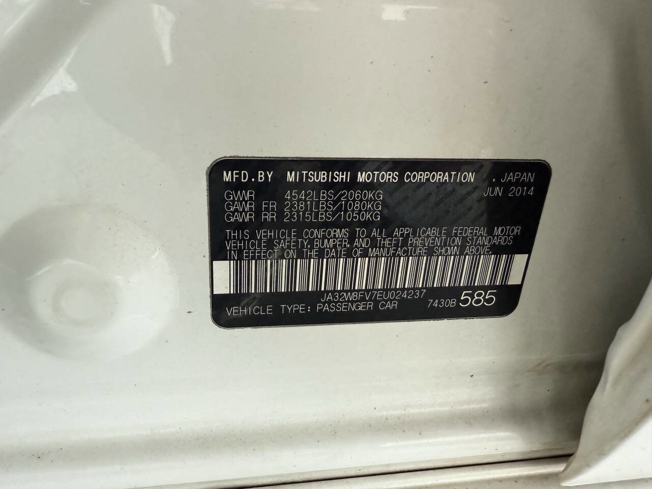 Used 2014 Mitsubishi Lancer Evolution GSR image 31