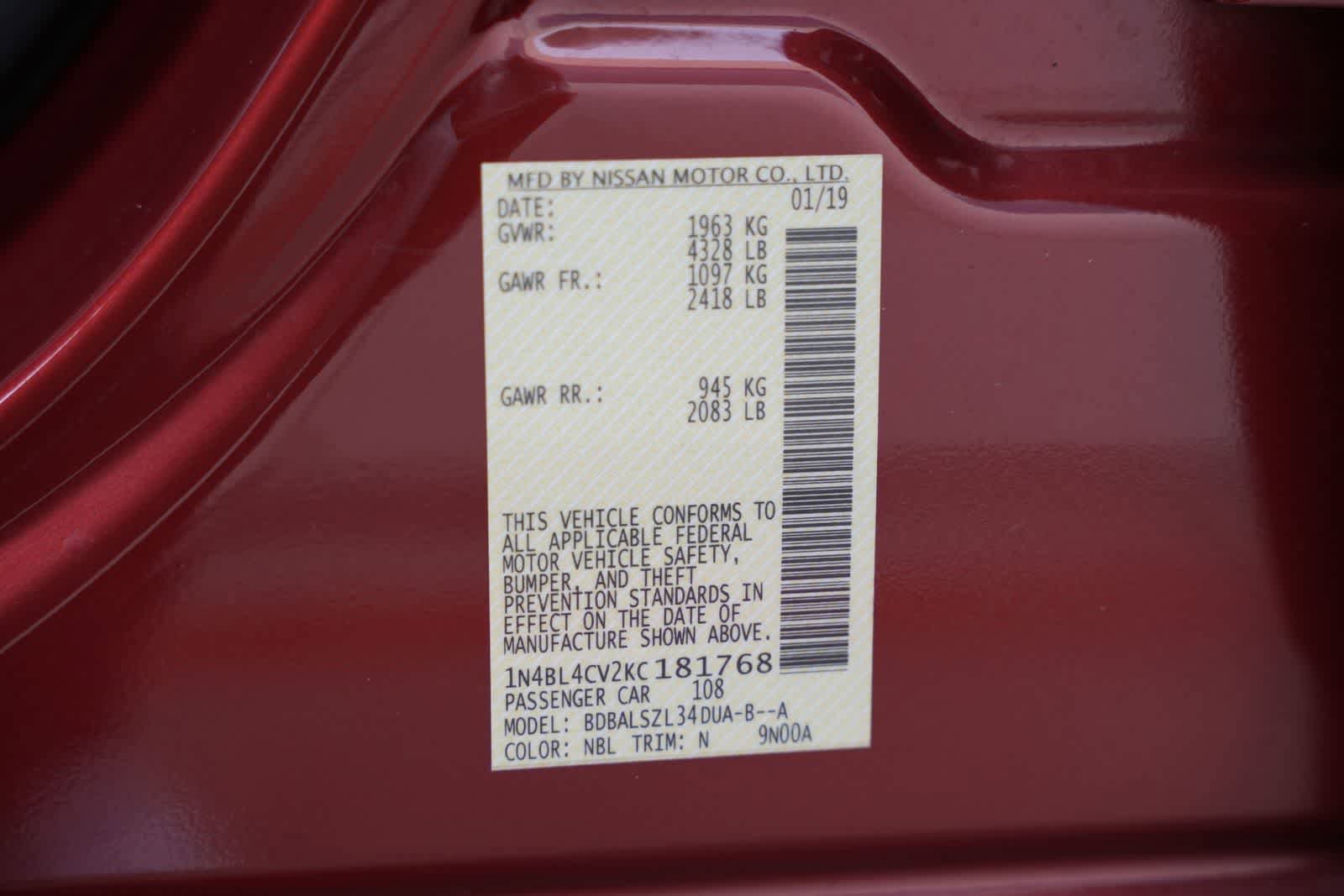Used 2019 Nissan Altima 2.5 SR FWD image 24
