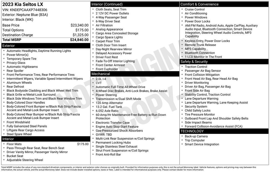 Used 2023 Kia Seltos LX image 36