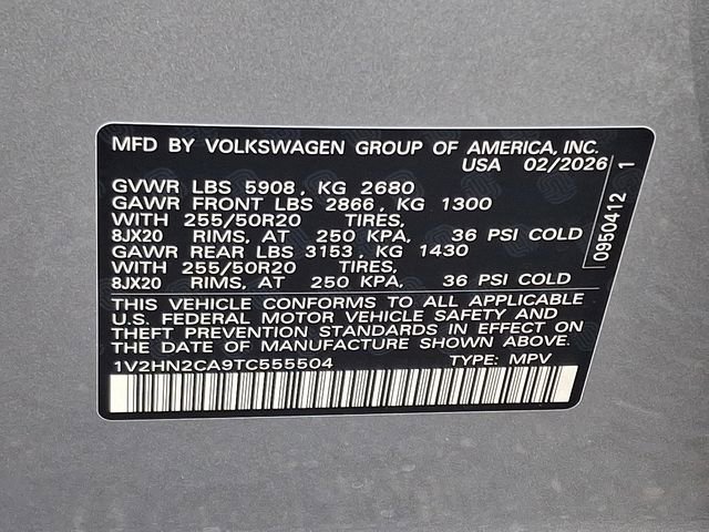 New 2026 Volkswagen Atlas SE image 10