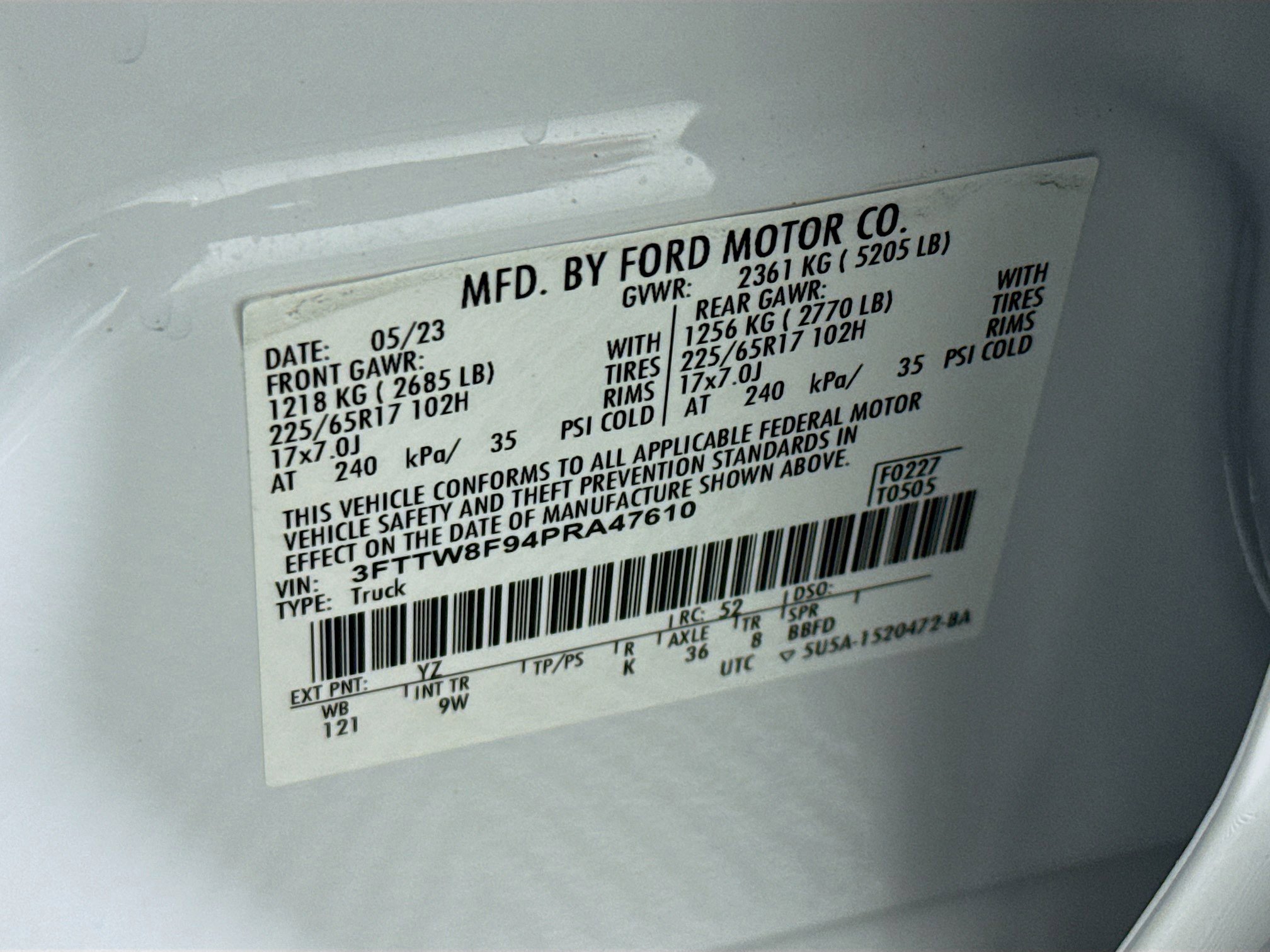 Used 2023 Ford Maverick XL w/ Equipment Group 100A Standard image 38