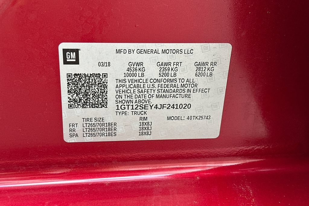 Used 2018 GMC Sierra 2500 SLE w/ SLE Preferred Package AWD/4WD image 28