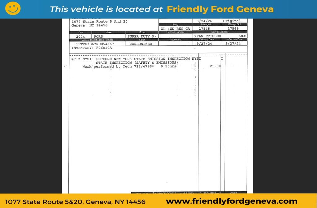 Used 2024 Ford F350 XL w/ Snow Plow Prep Package AWD/4WD image 5