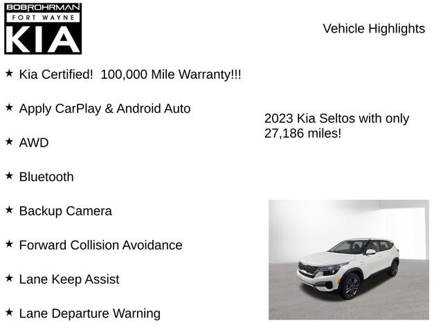 Certified 2023 Kia Seltos LX image 7
