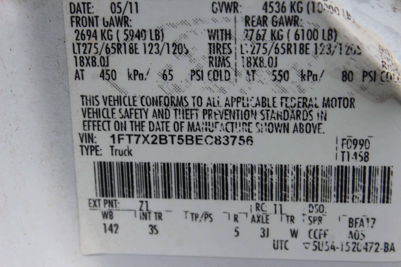 Used 2011 Ford F250 XLT w/ XLT Appearance Pkg AWD/4WD image 9