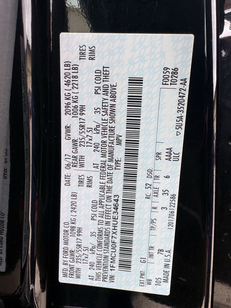 Used 2017 Ford Escape S FWD image 26
