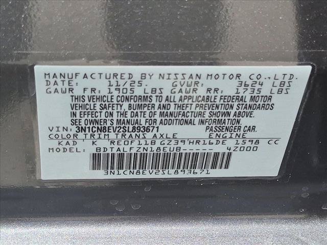 Certified 2025 Nissan Versa SV w/ Trunk Package FWD image 23