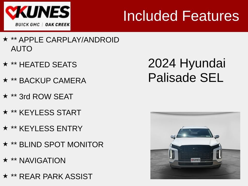 Used 2024 Hyundai Palisade SEL AWD/4WD image 2