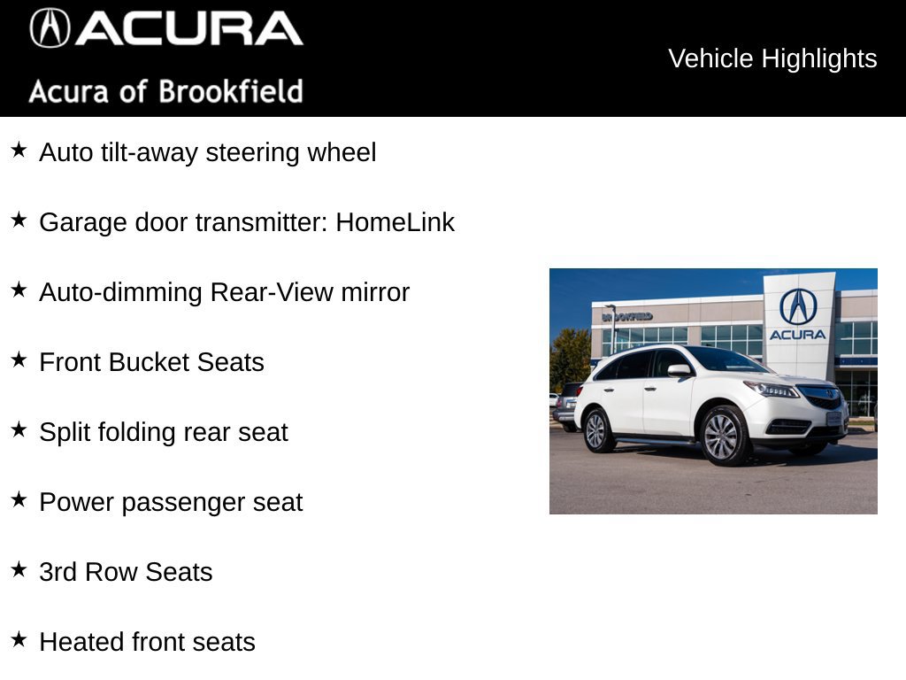 Used 2015 Acura MDX w/ Technology Package AWD/4WD image 20