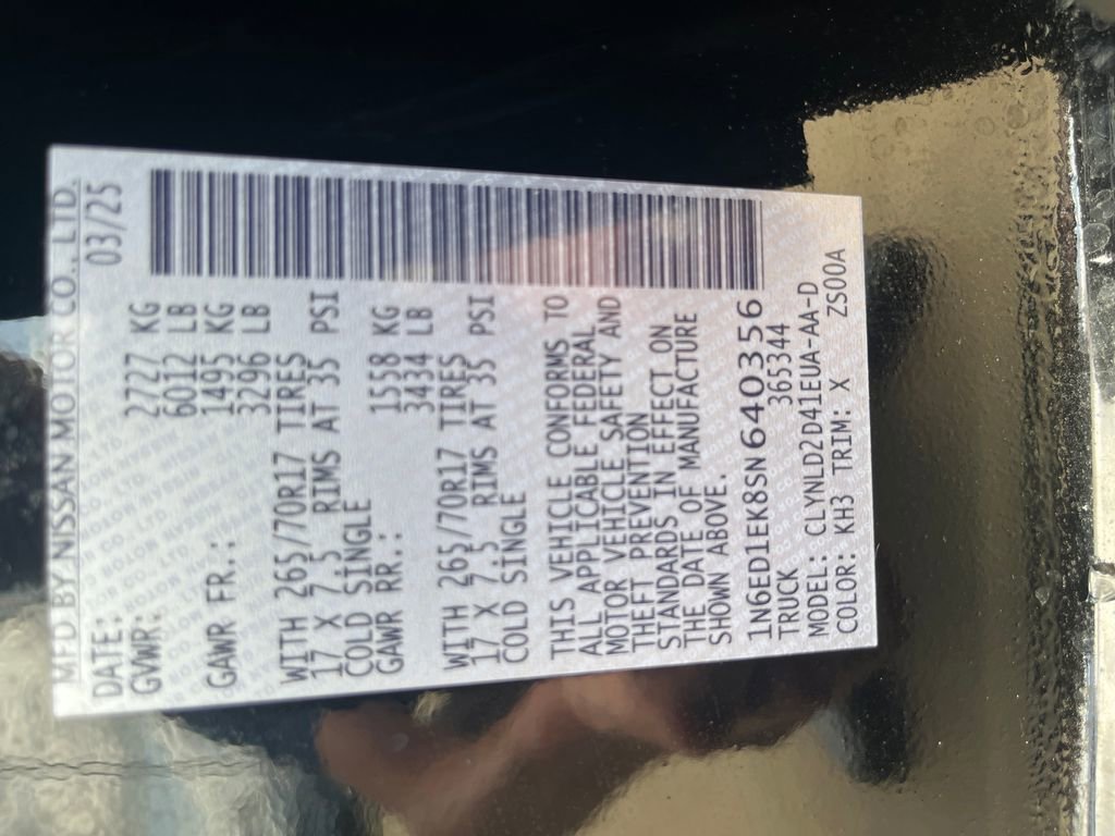 Certified 2025 Nissan Frontier PRO-4X image 34