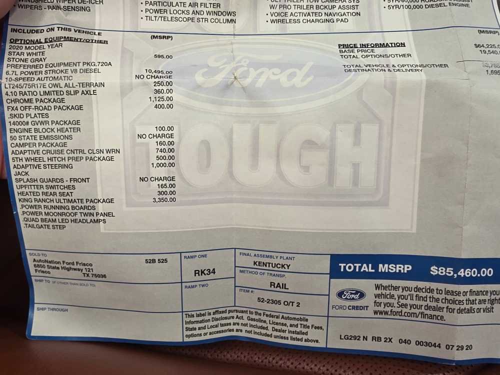 Used 2020 Ford F350 King Ranch w/ King Ranch Ultimate Package image 15