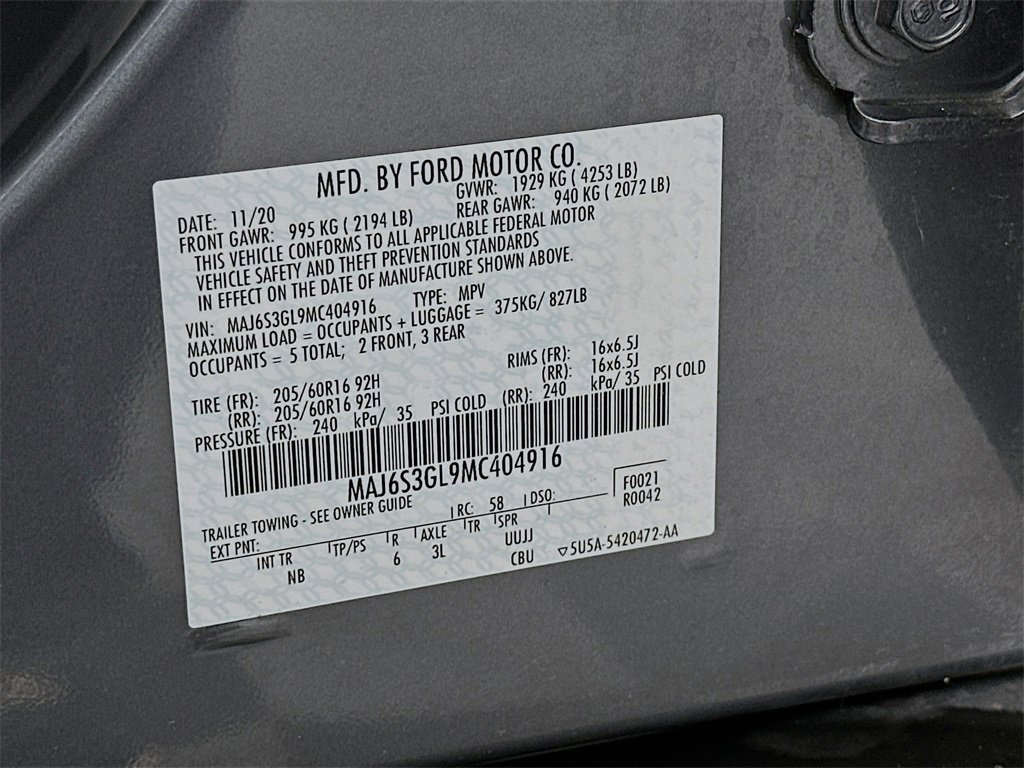 Used 2021 Ford EcoSport SE w/ SE Convenience Package image 31