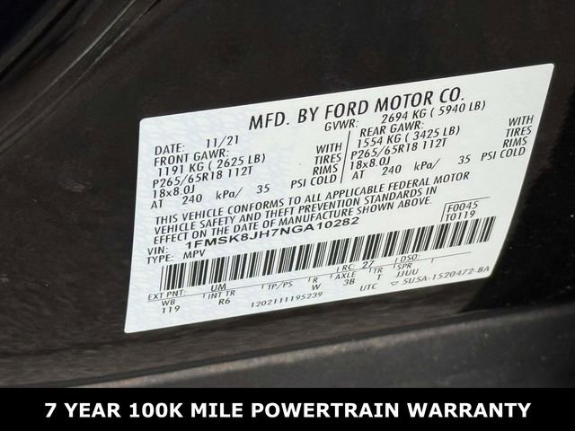 Used 2022 Ford Explorer Timberline image 30