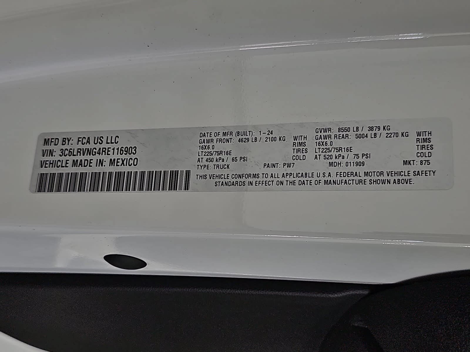 Used 2024 RAM ProMaster 1500 w/ Convenience Group FWD image 28