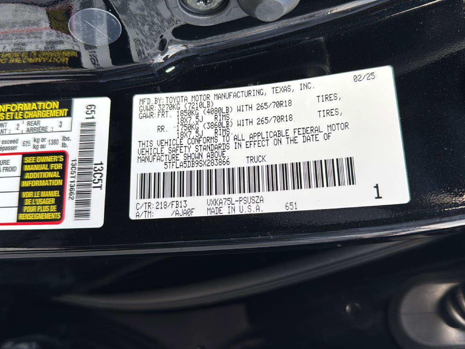 New 2025 Toyota Tundra SR5 image 30