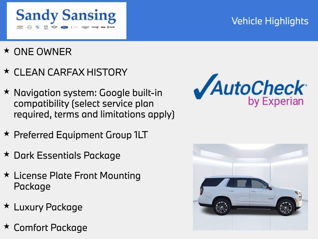 Used 2026 Chevrolet Tahoe LT w/ Comfort Package AWD/4WD image 13