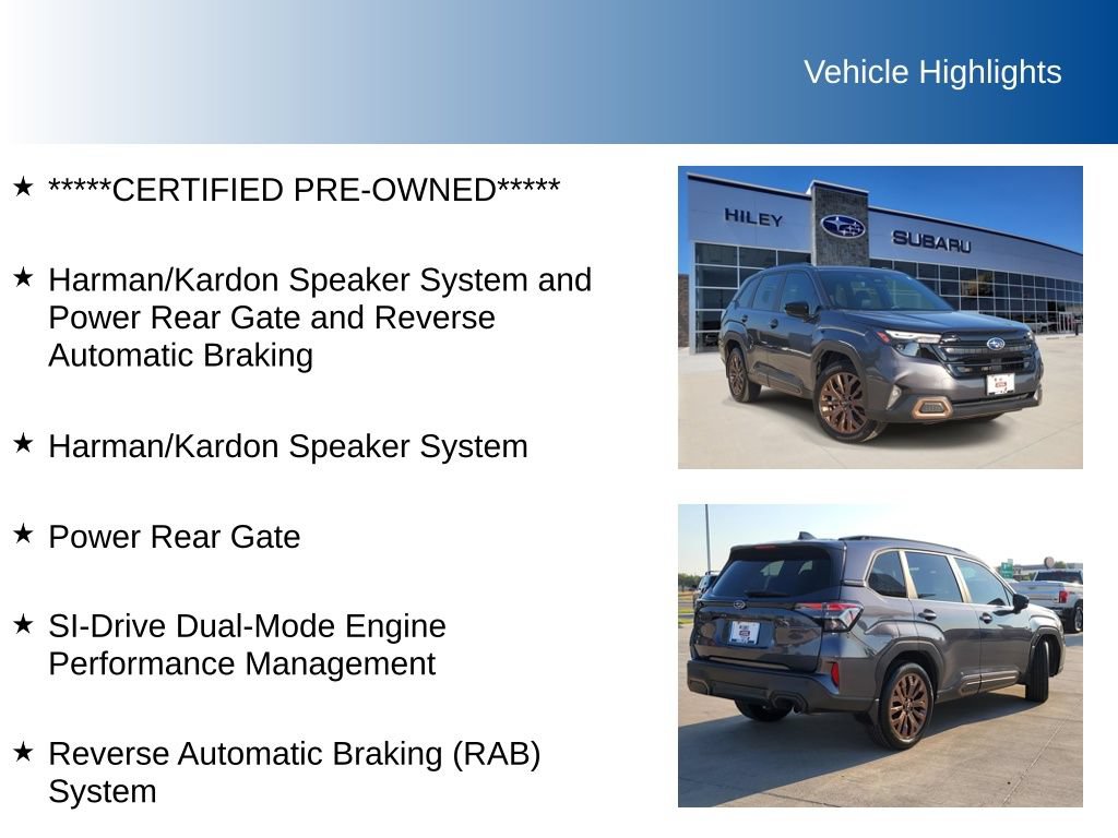 Certified 2026 Subaru Forester Sport w/ Sport Package AWD/4WD image 5