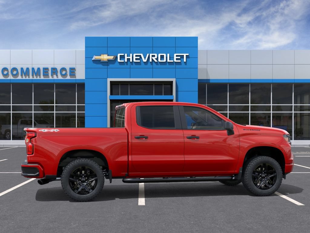 New 2026 Chevrolet Silverado 1500 Custom w/ Turbomax Blackout Package AWD/4WD image 5