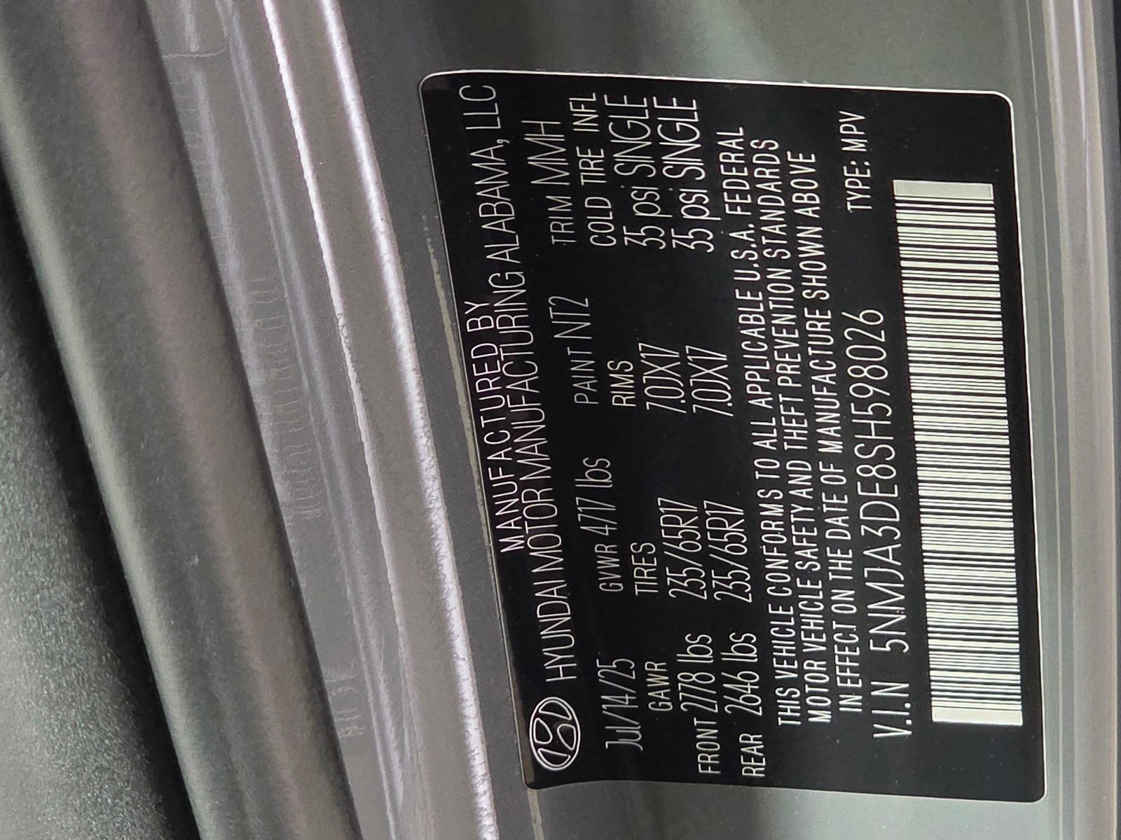 Certified 2025 Hyundai Tucson SE FWD image 35
