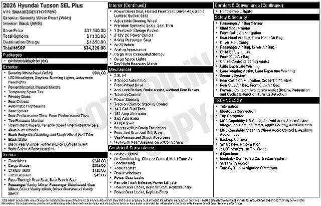 New 2026 Hyundai Tucson SEL Plus FWD image 10
