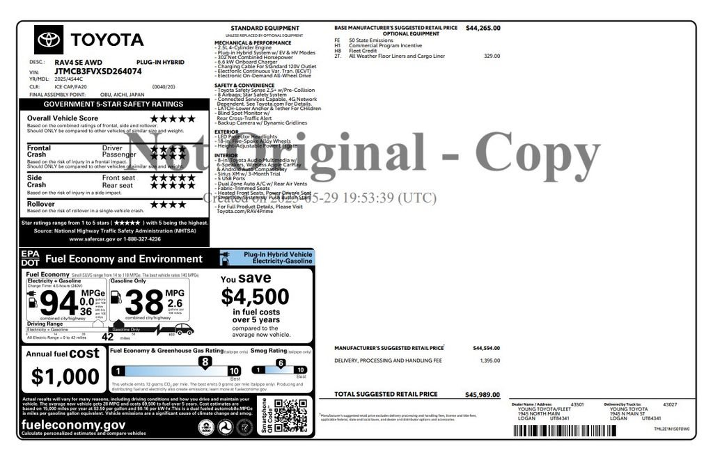 Used 2025 Toyota RAV4 SE AWD/4WD image 4