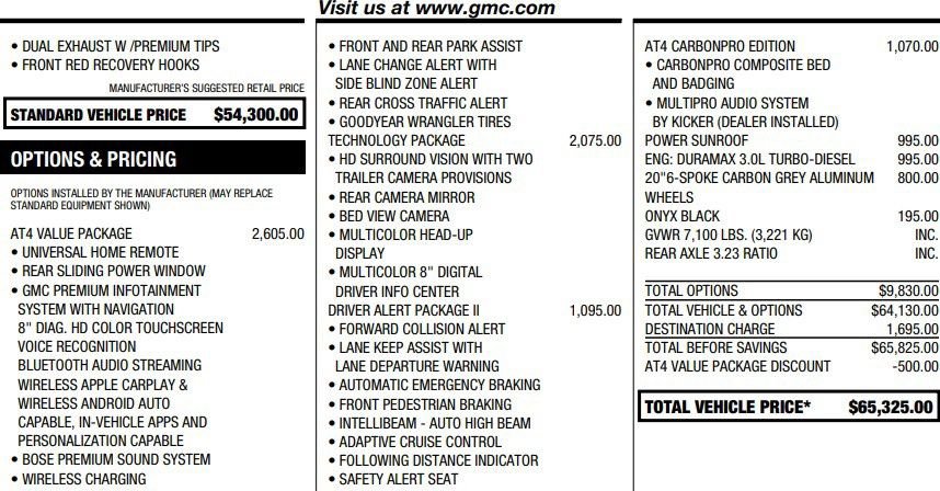 Certified 2021 GMC Sierra 1500 AT4 w/ AT4 Value Package AWD/4WD image 2