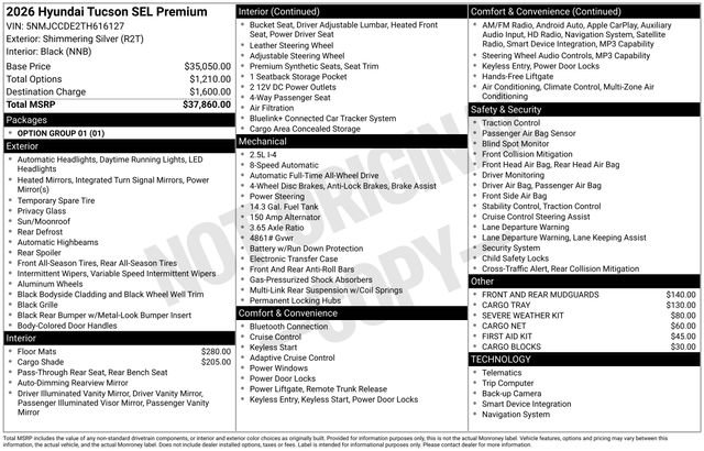 New 2026 Hyundai Tucson SEL image 51