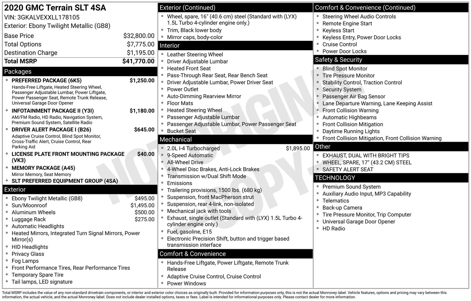 Used 2020 GMC Terrain SLT w/ Preferred Package image 4