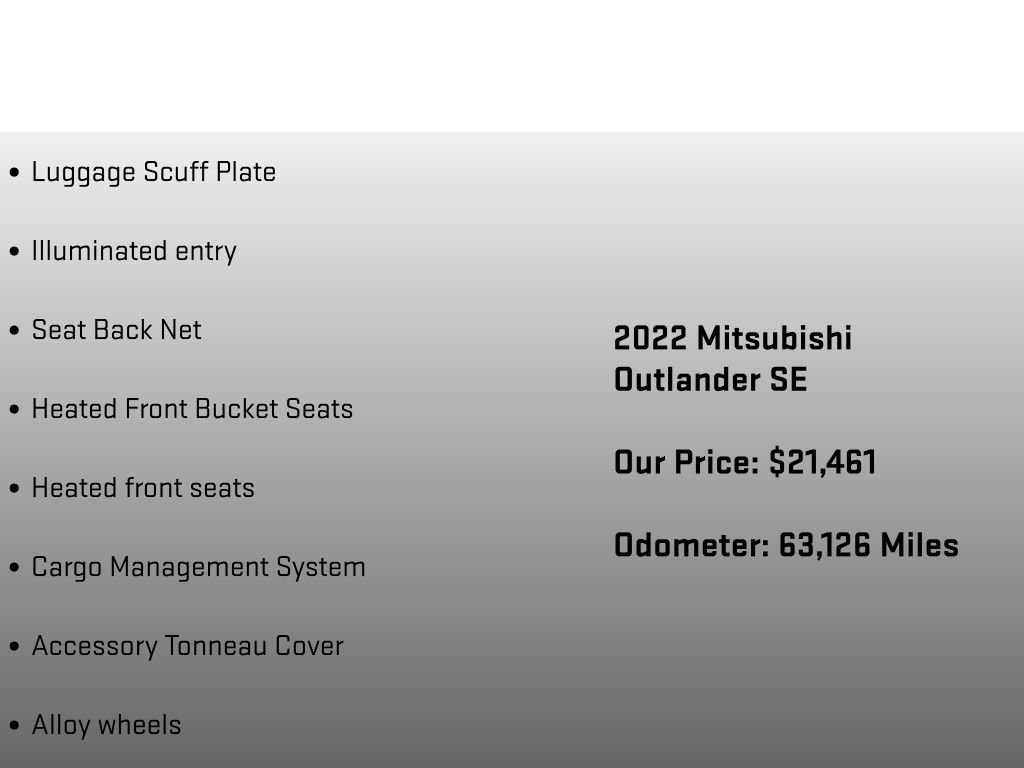 Used 2022 Mitsubishi Outlander SE image 26