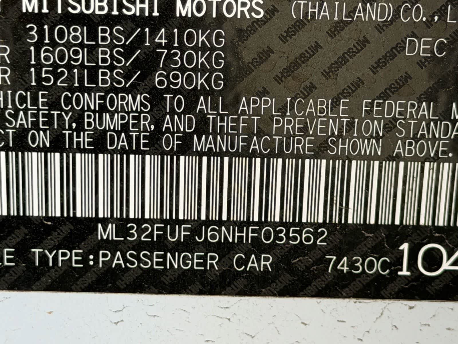 Used 2022 Mitsubishi Mirage G4 LE FWD image 21
