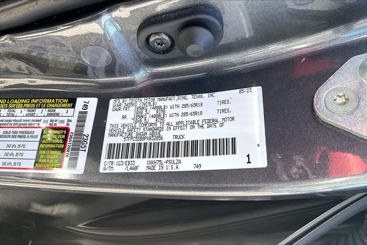Used 2023 Toyota Tundra TRD Pro AWD/4WD image 37