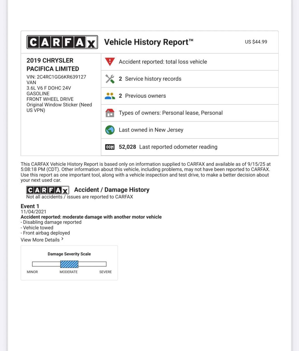 Used 2019 Chrysler Pacifica Limited FWD image 54