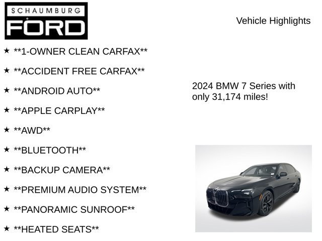 Used 2024 BMW 760i xDrive w/ Premium Package AWD/4WD image 7