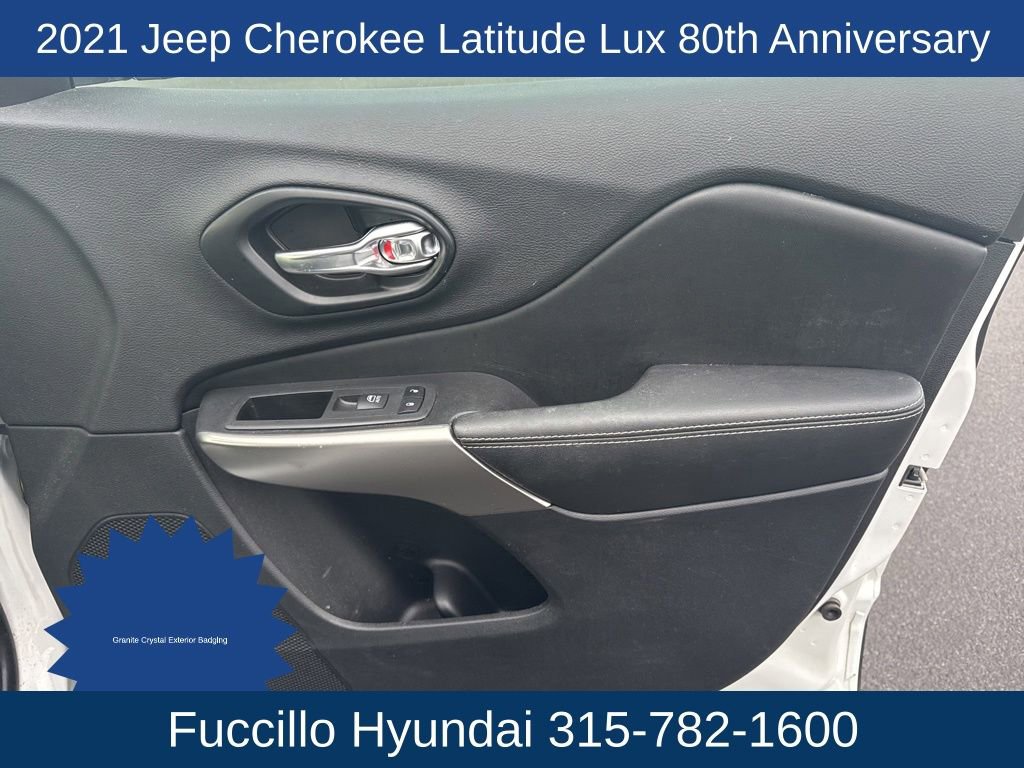 Used 2021 Jeep Cherokee Latitude Lux 80th Anniv w/ Quick Order Package 26U 80TH AWD/4WD image 14