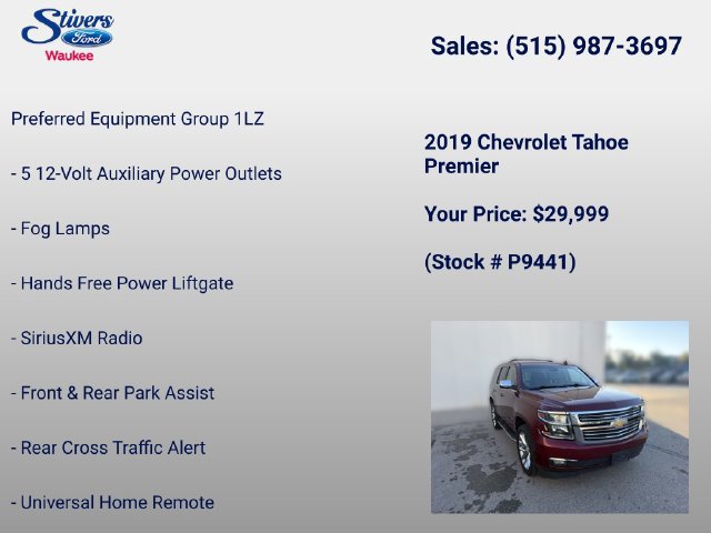 Used 2019 Chevrolet Tahoe Premier AWD/4WD image 28