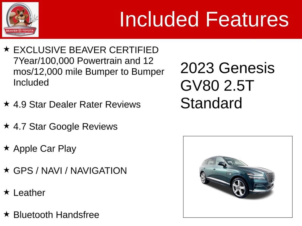 Used 2023 Genesis GV80 2.5T w/ Prestige Package AWD/4WD image 4