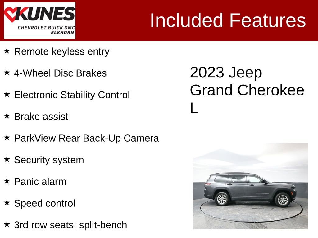 Used 2023 Jeep Grand Cherokee L Laredo image 3