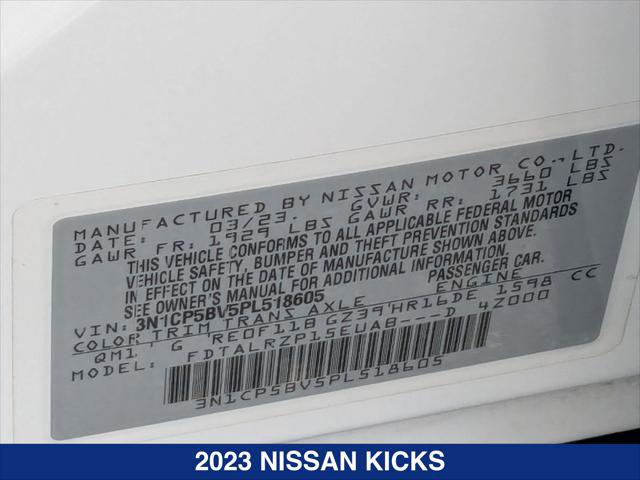Used 2023 Nissan Kicks S FWD image 24