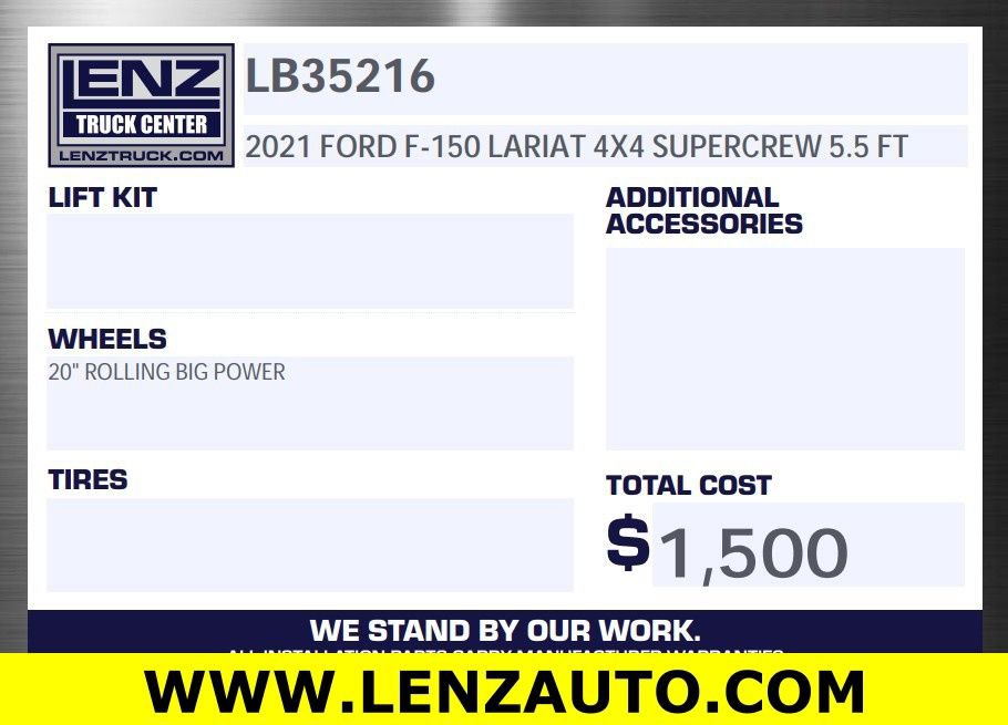 Used 2021 Ford F150 Lariat AWD/4WD image 2