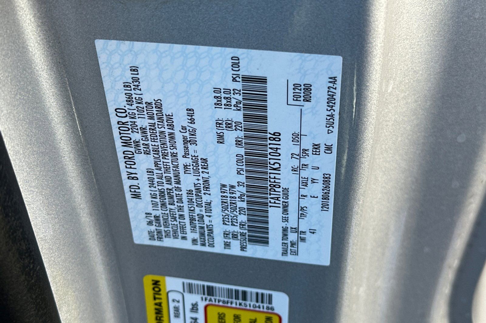 Used 2019 Ford Mustang GT Premium RWD image 24