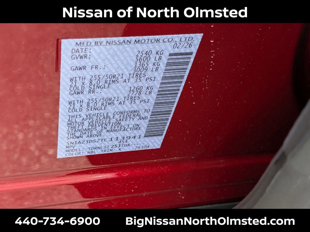 New 2026 Nissan Murano Platinum w/ Cargo Package image 21