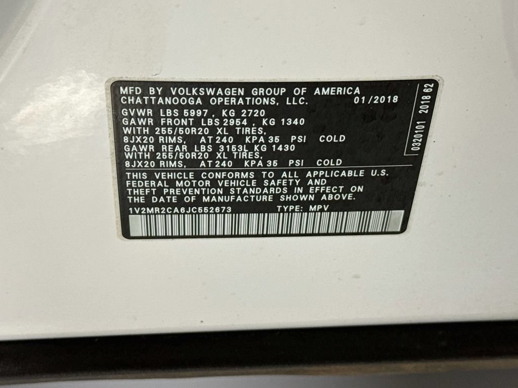 Used 2018 Volkswagen Atlas SEL AWD/4WD image 36