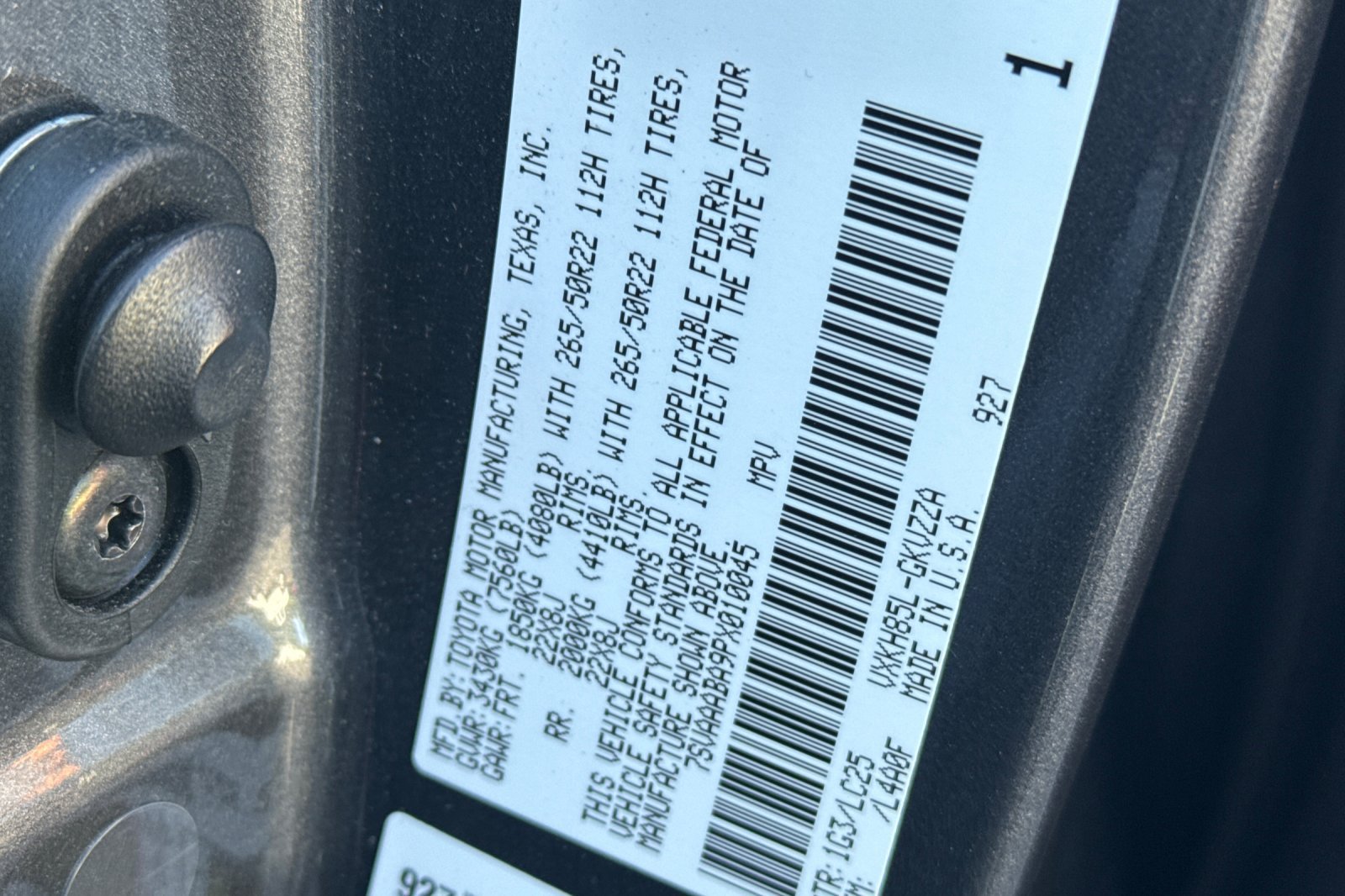 Used 2023 Toyota Sequoia Capstone AWD/4WD image 56