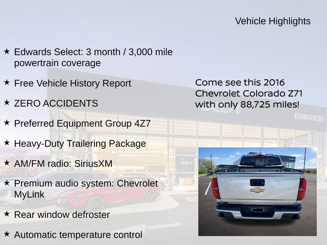 Used 2016 Chevrolet Colorado Z71 AWD/4WD image 8