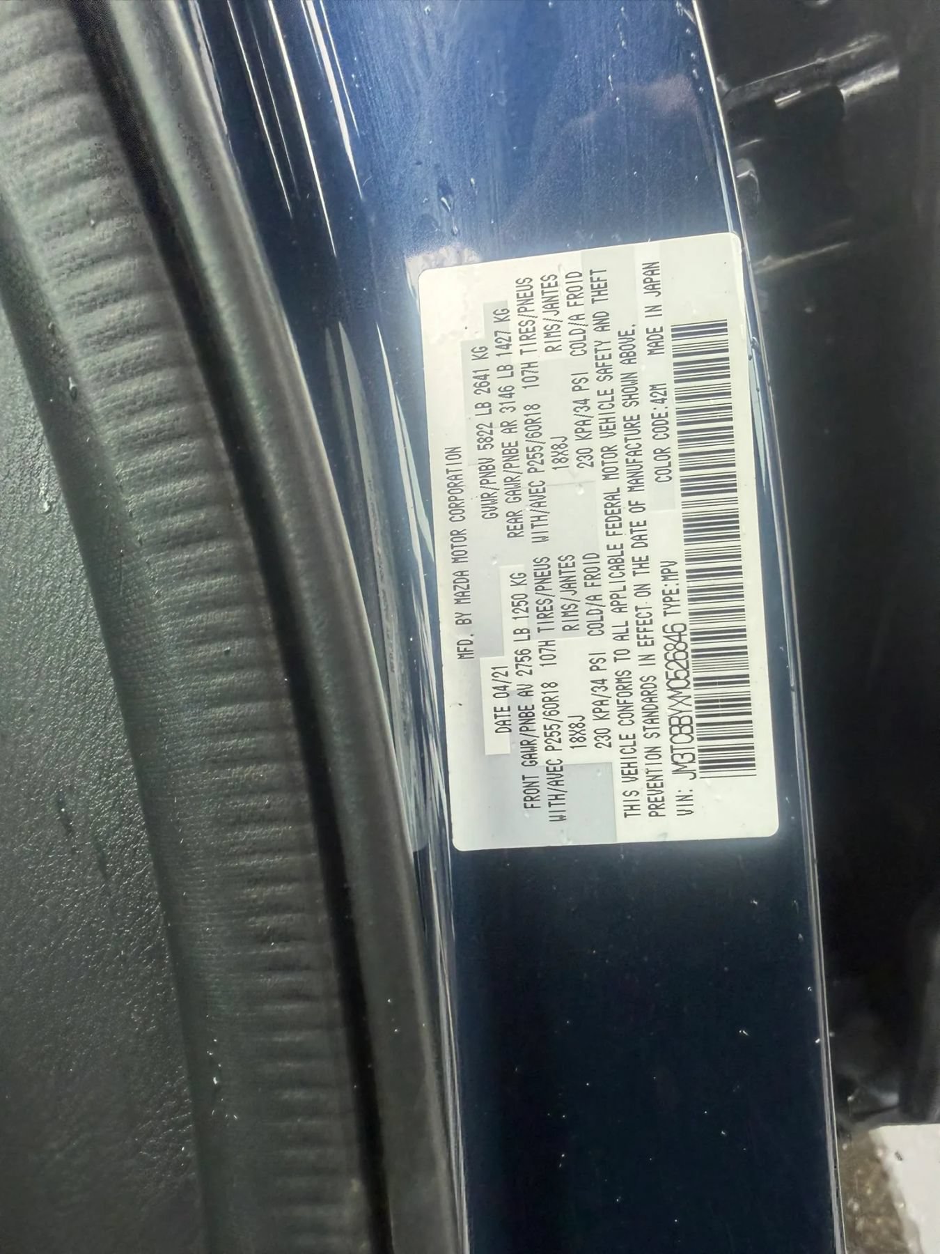 Used 2021 MAZDA CX-9 Sport AWD/4WD image 32