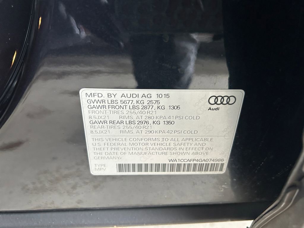 Used 2016 Audi SQ5 Premium Plus w/ Technology Package image 34