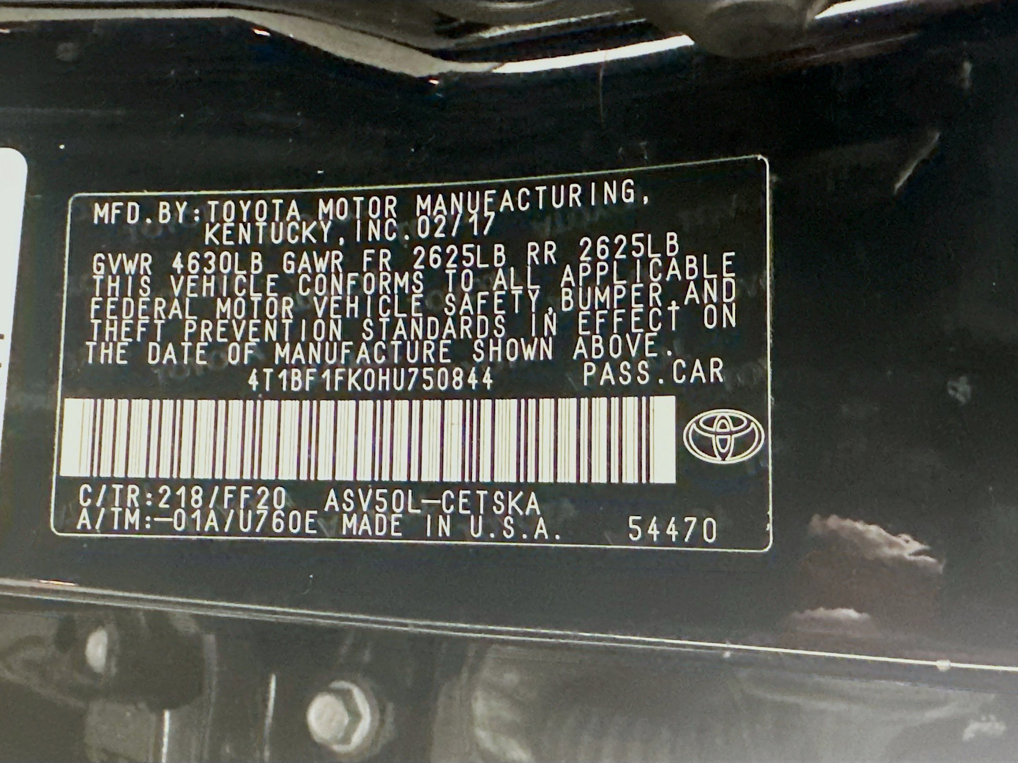 Used 2017 Toyota Camry SE FWD image 12