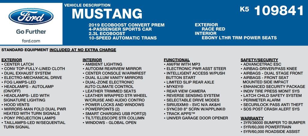 Used 2019 Ford Mustang Premium image 16